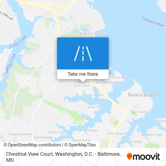Chestnut View Court map