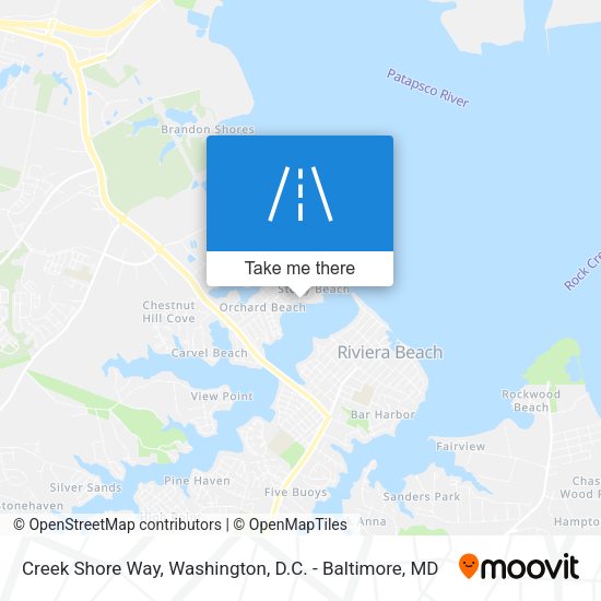 Creek Shore Way map