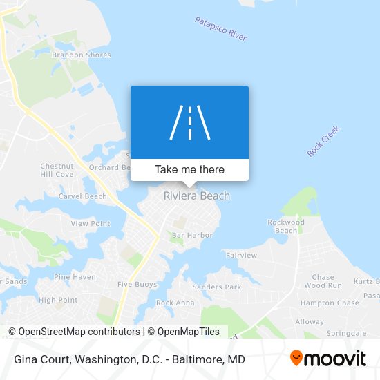 Gina Court map