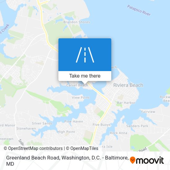 Mapa de Greenland Beach Road