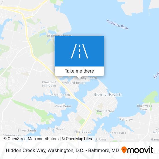 Hidden Creek Way map