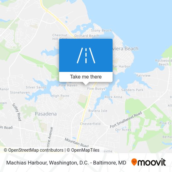 Machias Harbour map