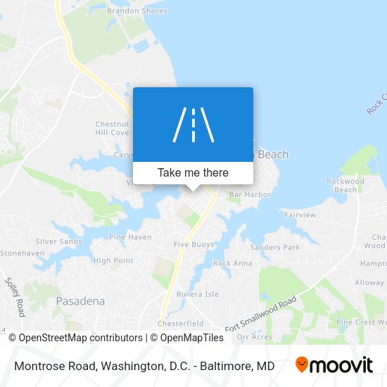 Montrose Road map