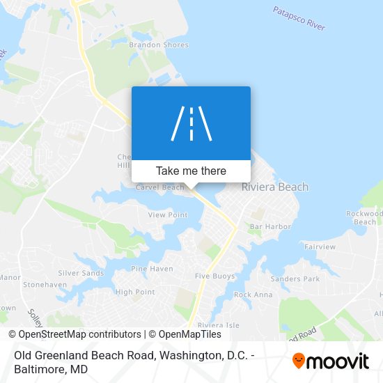 Old Greenland Beach Road map