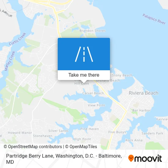 Partridge Berry Lane map