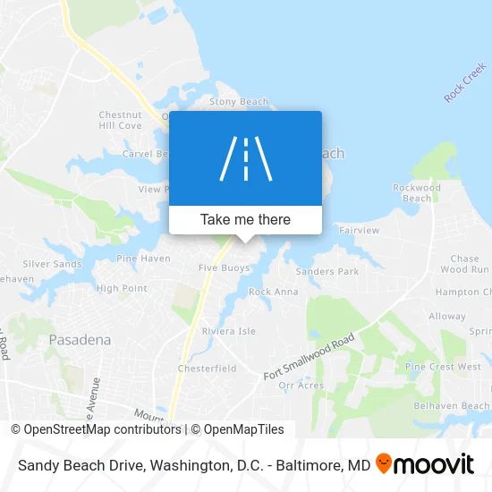 Sandy Beach Drive map