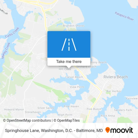 Springhouse Lane map