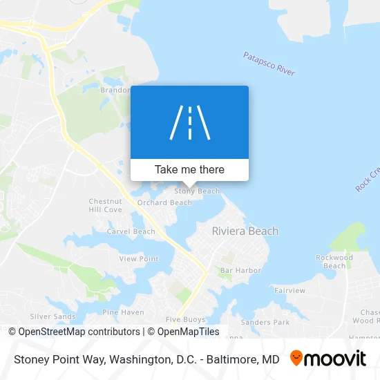 Stoney Point Way map