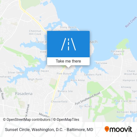 Sunset Circle map