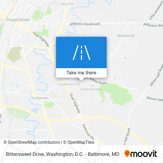 Bittersweet Drive map