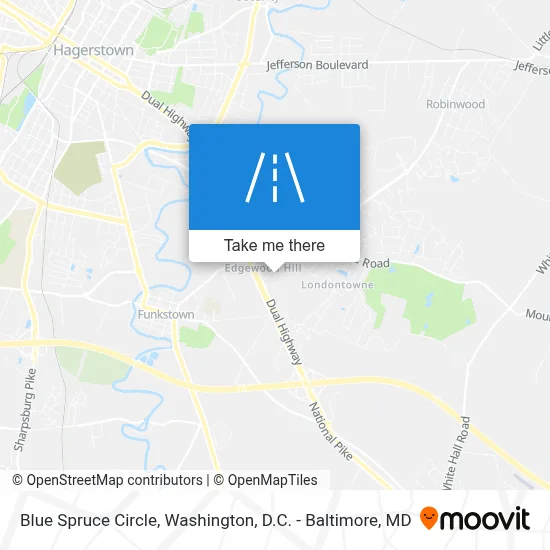 Blue Spruce Circle map