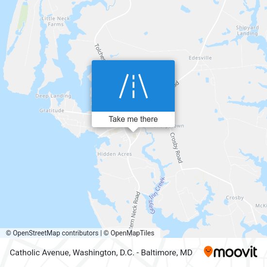 Mapa de Catholic Avenue