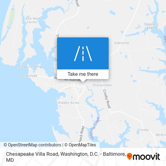 Chesapeake Villa Road map