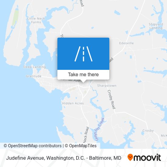 Judefine Avenue map