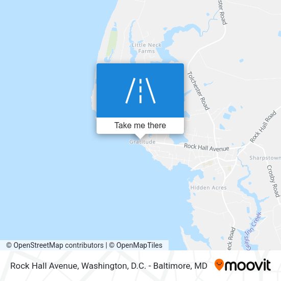 Rock Hall Avenue map