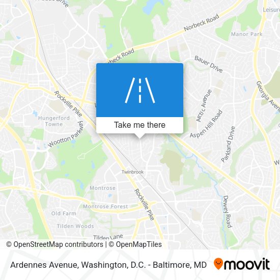 Ardennes Avenue map