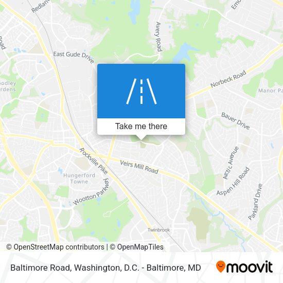 Baltimore Road map