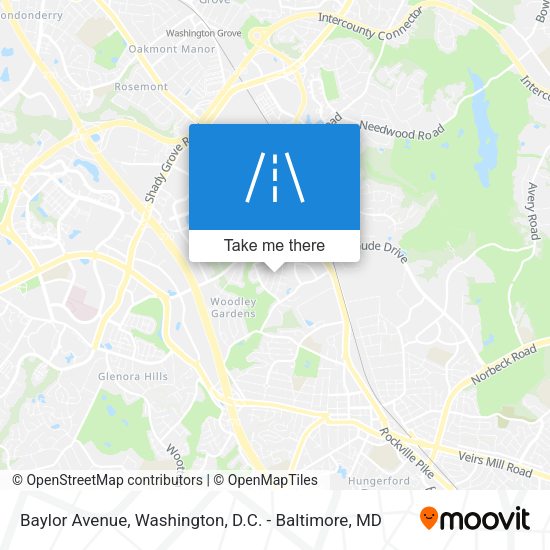 Mapa de Baylor Avenue
