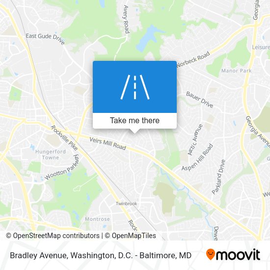 Bradley Avenue map