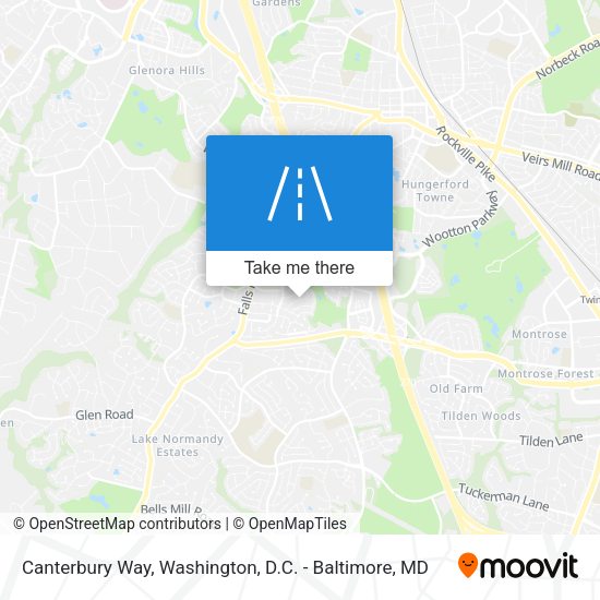 Mapa de Canterbury Way