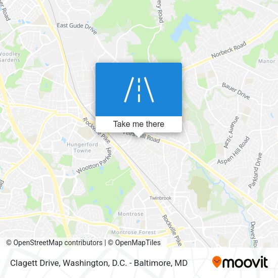 Clagett Drive map