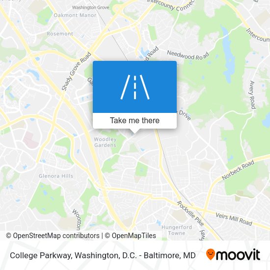 Mapa de College Parkway