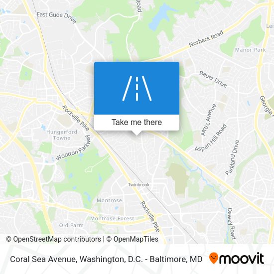 Coral Sea Avenue map