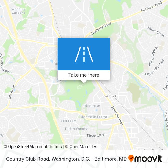 Country Club Road map
