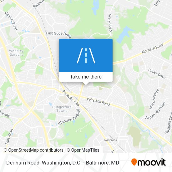 Denham Road map
