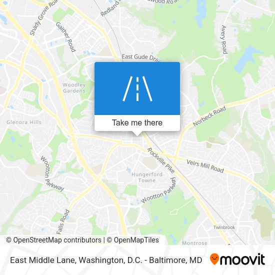 Mapa de East Middle Lane