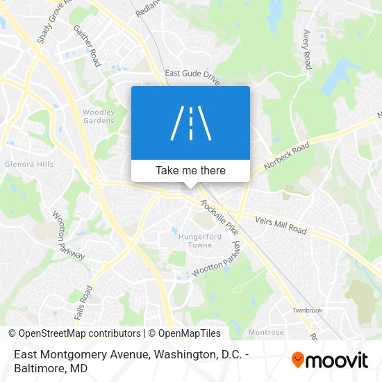 East Montgomery Avenue map