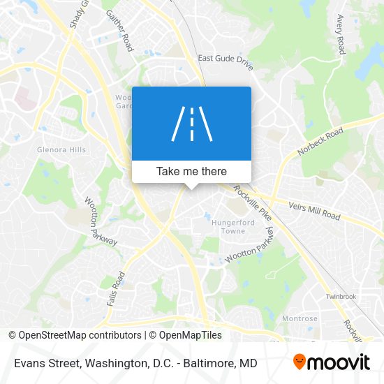 Mapa de Evans Street