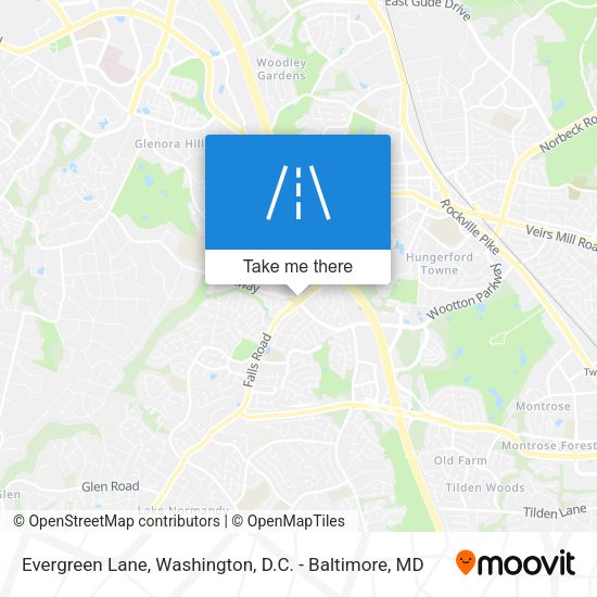 Mapa de Evergreen Lane