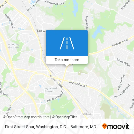 First Street Spur map