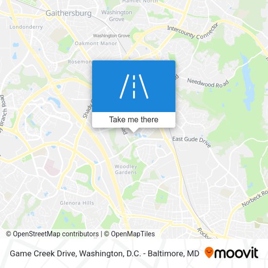 Mapa de Game Creek Drive