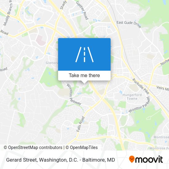 Gerard Street map