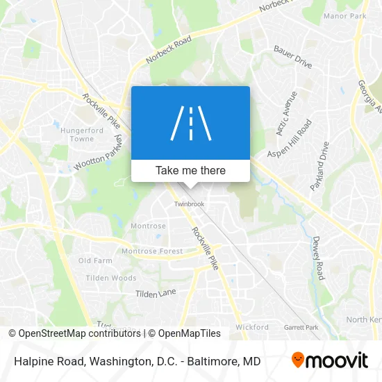 Halpine Road map