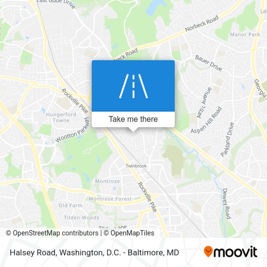 Mapa de Halsey Road