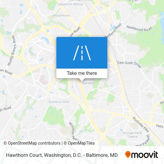 Mapa de Hawthorn Court