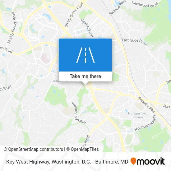 Key West Highway map