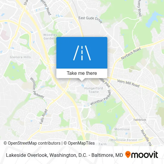 Lakeside Overlook map