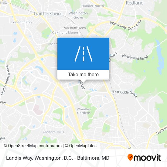 Landis Way map