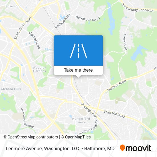 Mapa de Lenmore Avenue