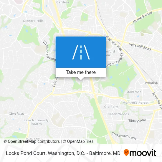 Locks Pond Court map