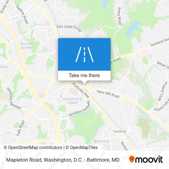 Mapleton Road map