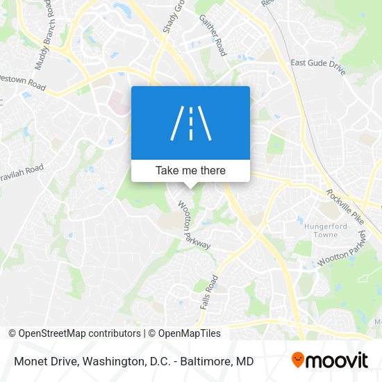 Monet Drive map