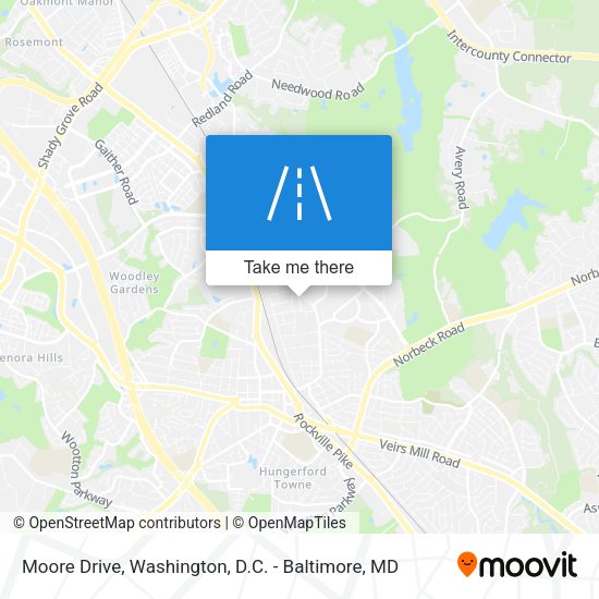 Moore Drive map
