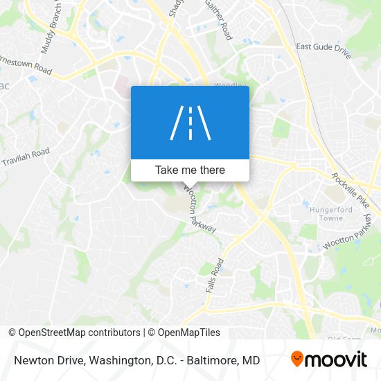 Newton Drive map