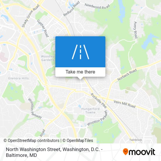 North Washington Street map
