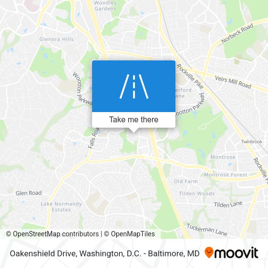Oakenshield Drive map